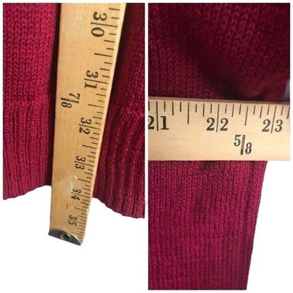 NWT Abound Dark Red Long Knit Cardigan, Size S - Picture 7 of 7